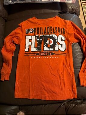 NHL Philadelphia Flyers Kids Orange Long Sleeve Tee